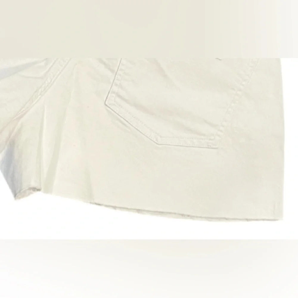 We Wore What White Denim Flare Short - Picture 3 of 8